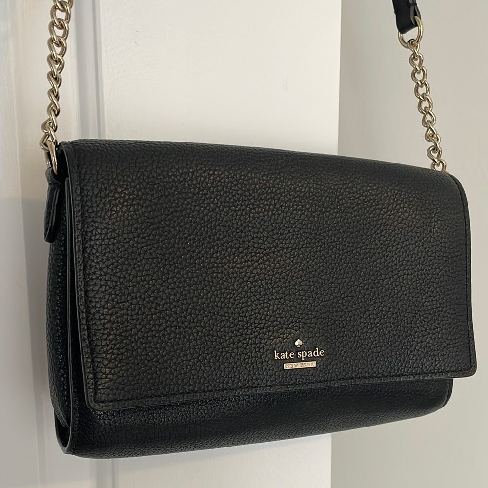 Kate Spade Black Leather Crossbody Bag